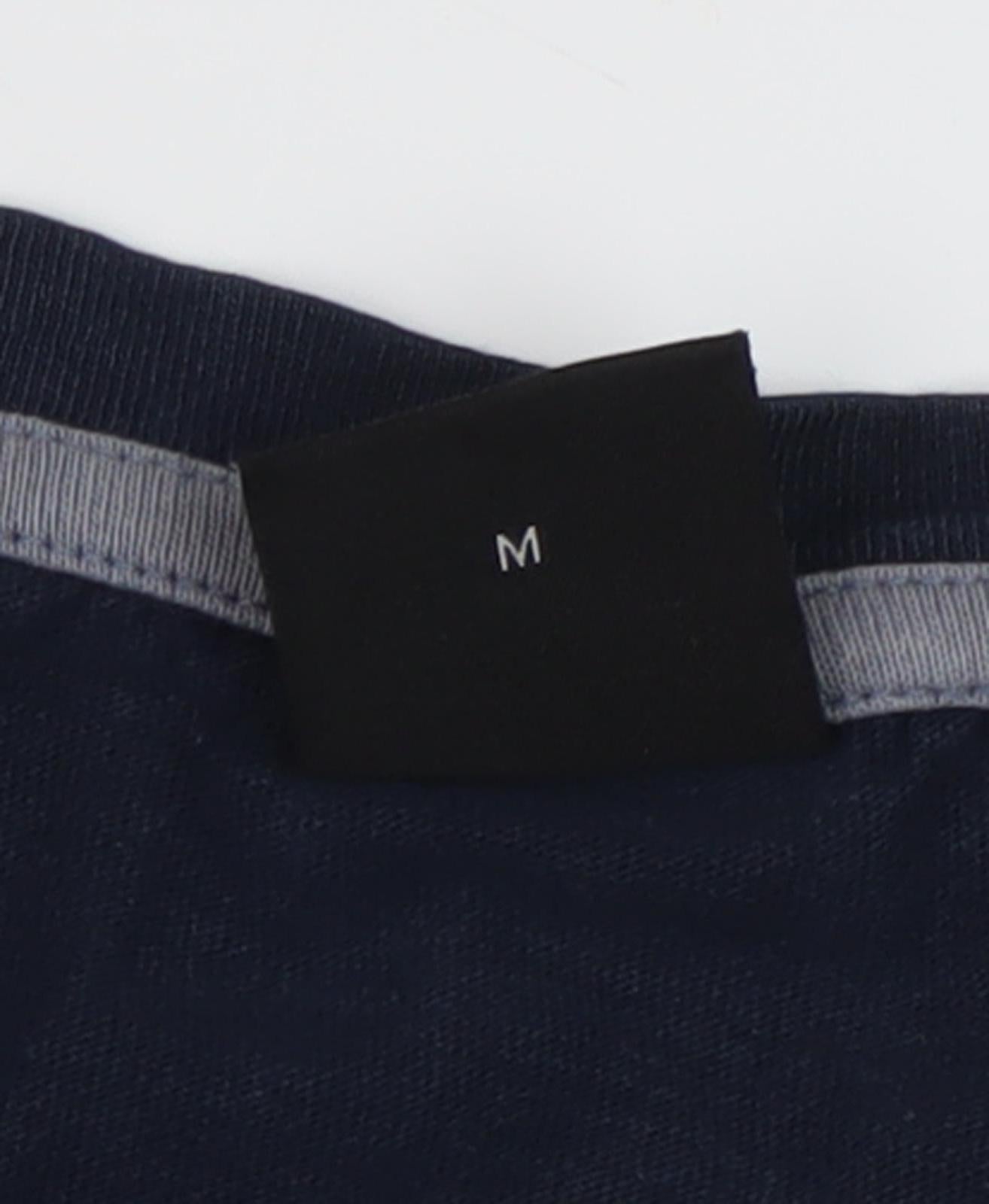 Boss Men's Blue Crew Neck T-Shirt M - Stylish Logo Accent