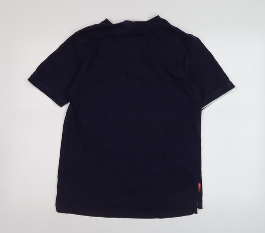 Mens UK Size M Slazenger Black Cotton T-Shirt