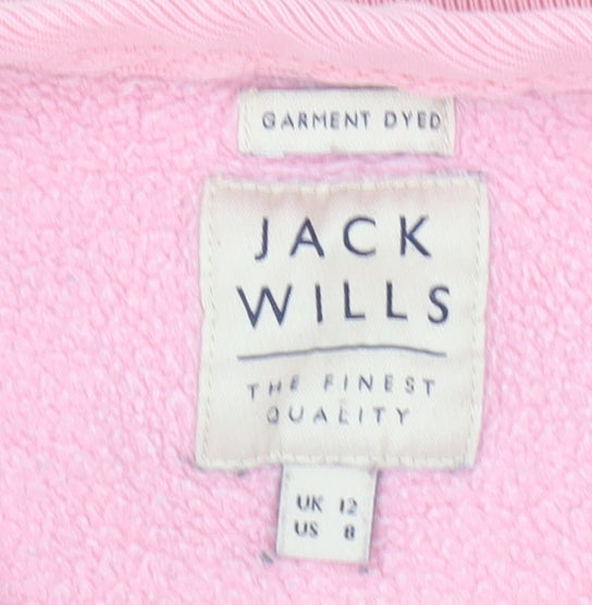 Jack Wills Women's Pink Pullover Sweatshirt Size 12