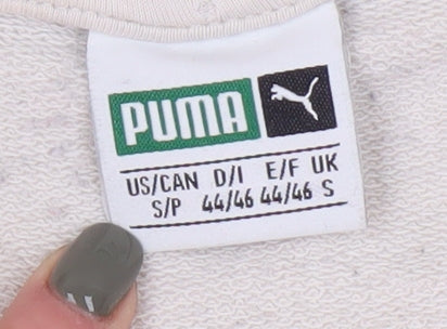 Puma Men's Beige Pullover Hoodie - Size S