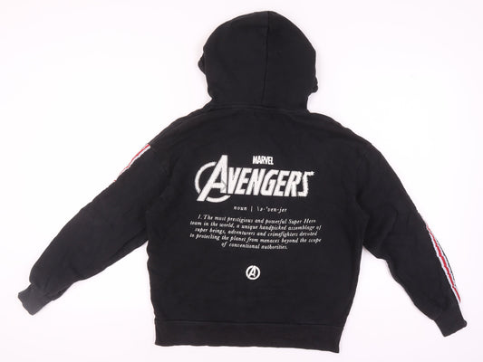 Marvel Avengers Black XS Comic Hoodie Unisex Adults