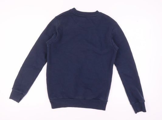 McKenzie Men's Blue Logo Sweatshirt S Crew Neck