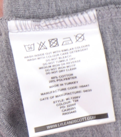 Lyle & Scott Men's Grey Pullover Sweatshirt S