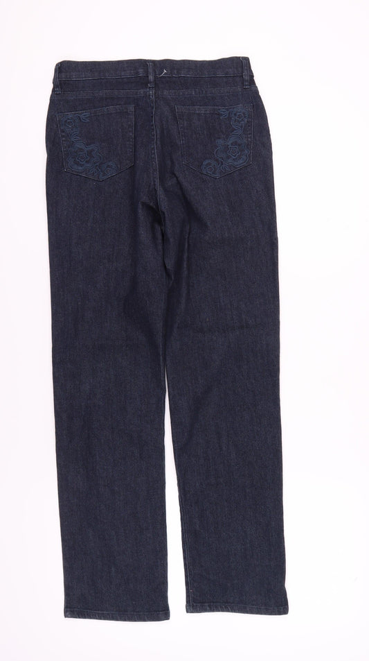 Lee Women's Blue Straight Classic Fit Jeans M