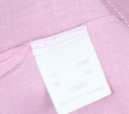 Eastex Women's Pink Button-Up Blouse, Size 22, Collared