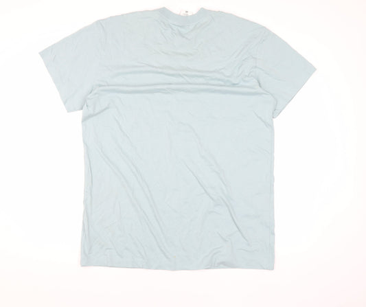 Nike Men’s Blue Athletic Logo T-Shirt - Medium