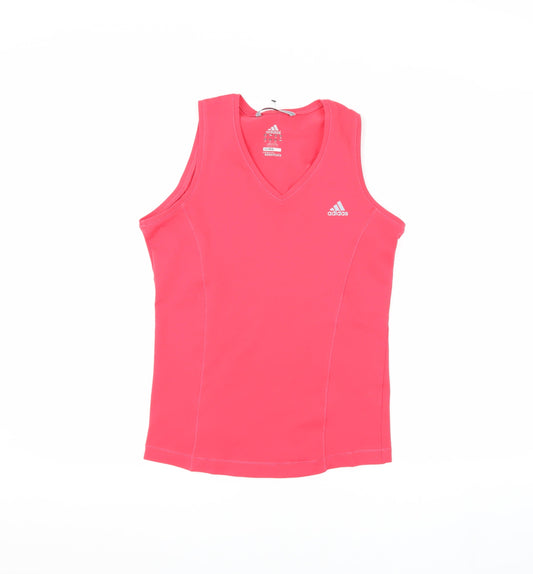 Adidas Women's Pink Sleeveless Tank Top