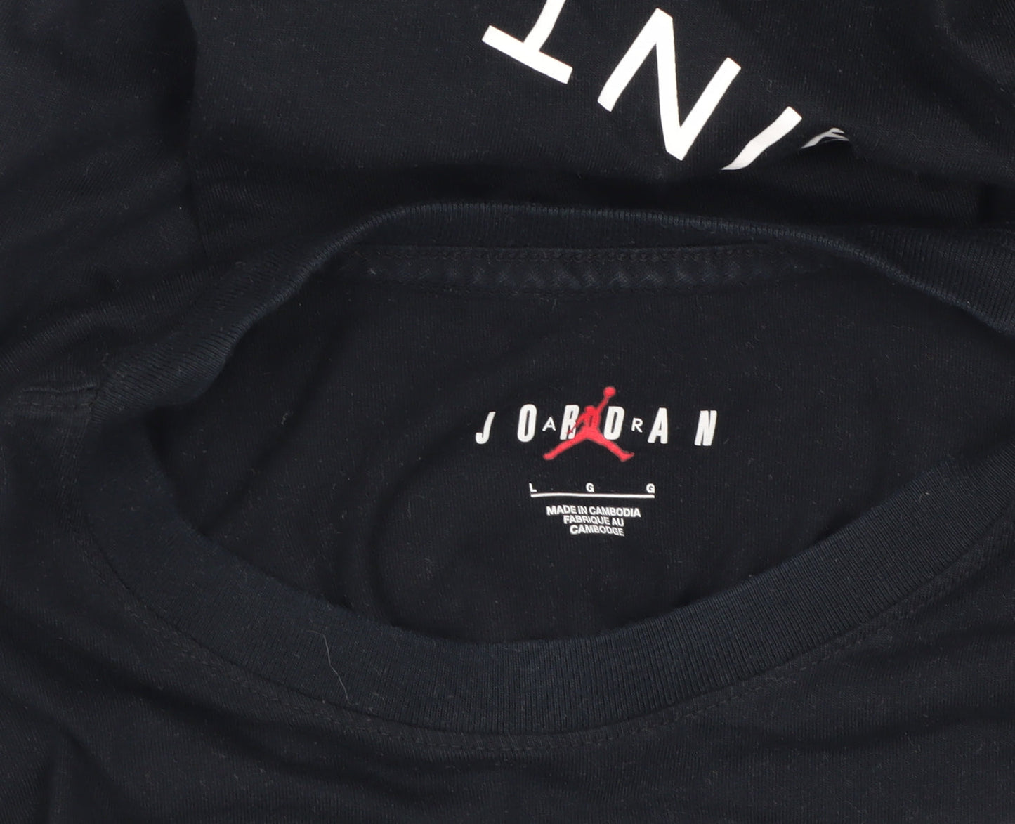 Jordan Men's Black Graphic Sports T-Shirt Size L