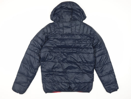Jack & Jones Men's Blue Puffer Jacket M Size