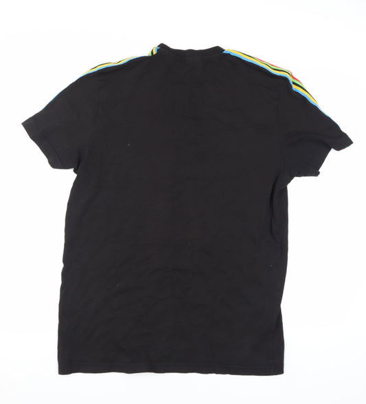 Puma Men’s Black T-Shirt, Medium, Crew Neck