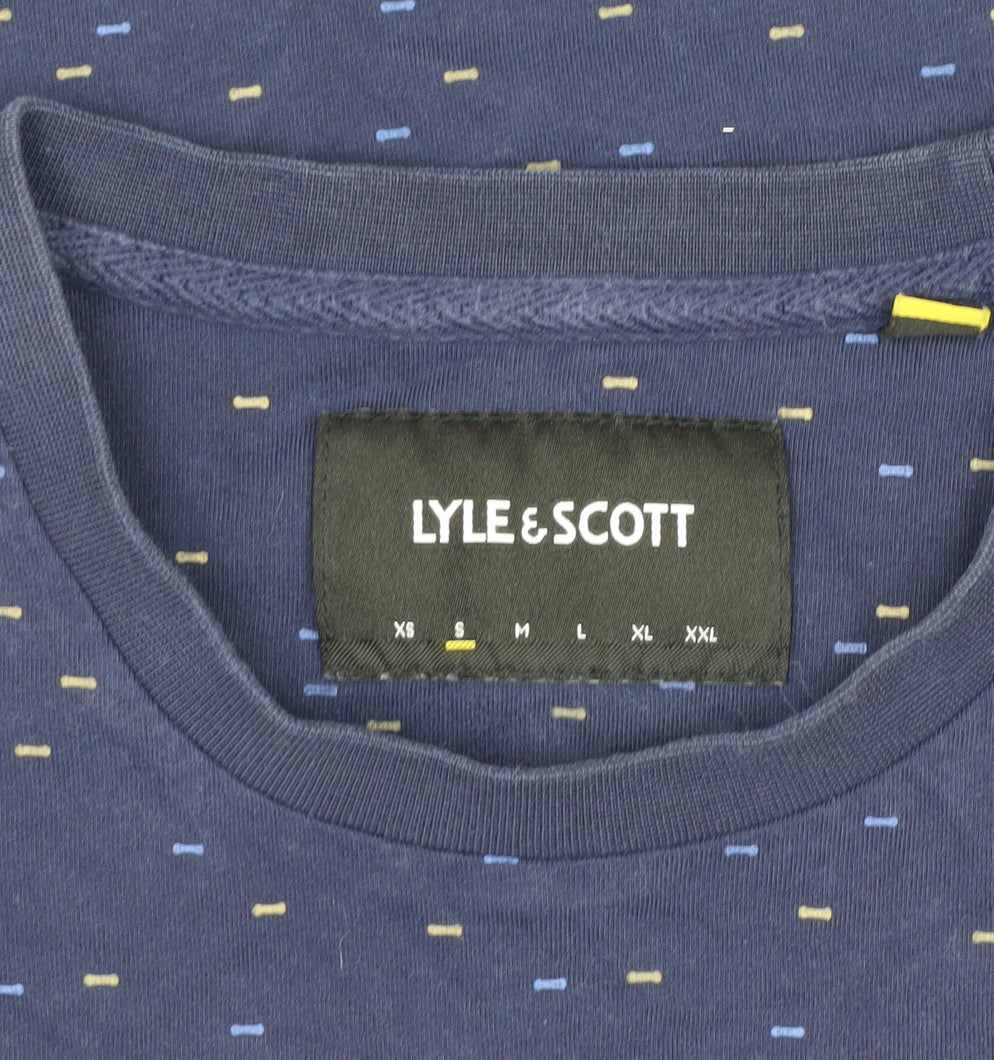 Lyle & Scott Men's Blue Graphic Print T-Shirt