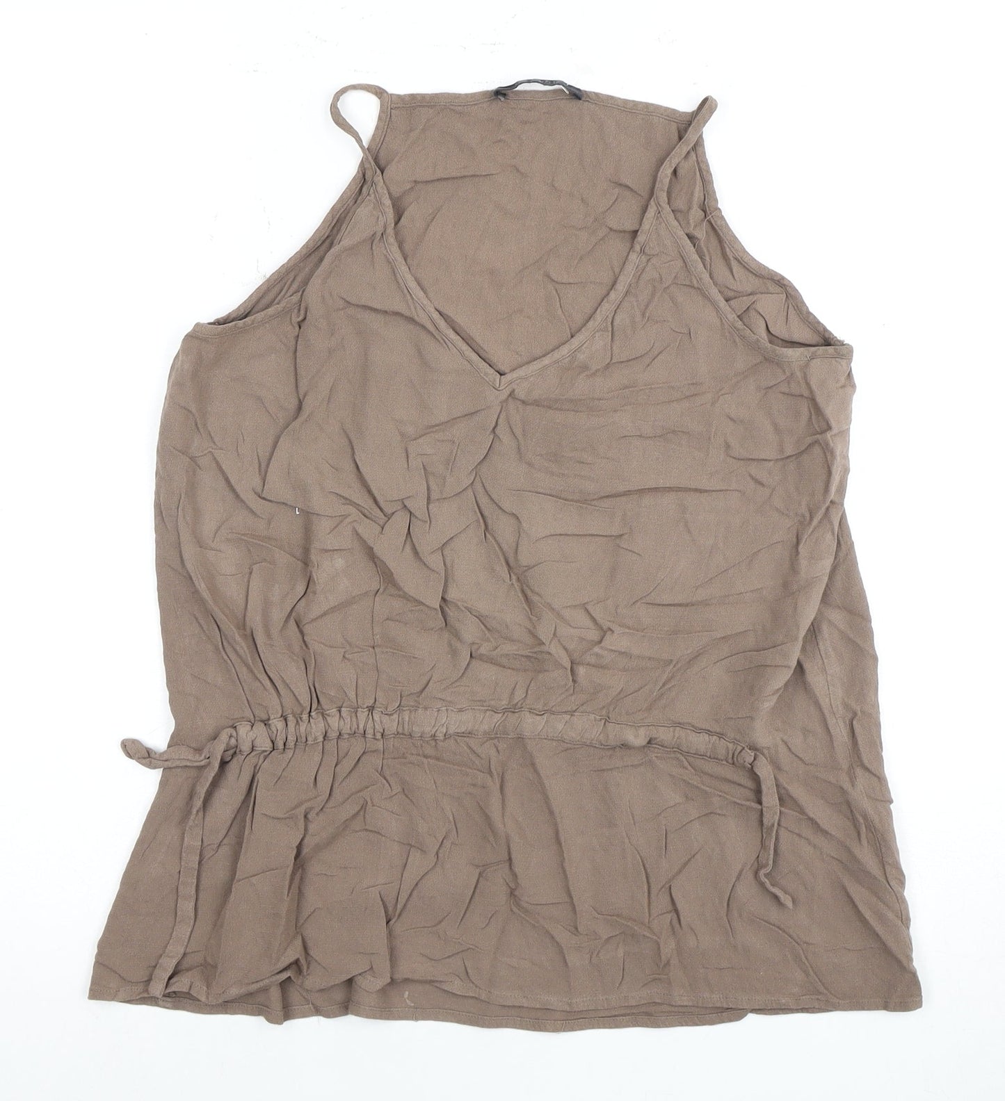 AllSaints Women’s Brown Viscose Camisole Tank Top