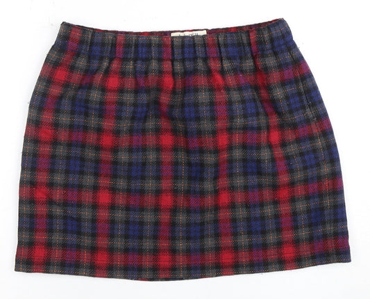 Jack Wills Women's Multicoloured Plaid Skirt Size 8