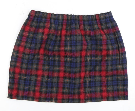 Jack Wills Women's Multicoloured Plaid Skirt Size 8