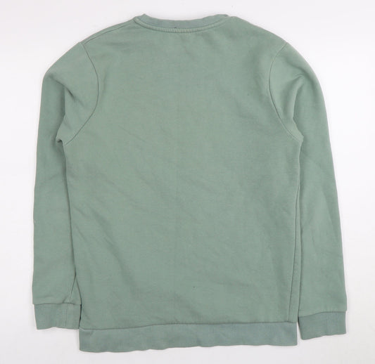 MP Men's Green Pullover Sweatshirt S - Casual Logo Style