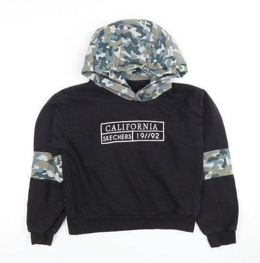 Skechers Boys Black Pullover Hoodie 10-11 Years