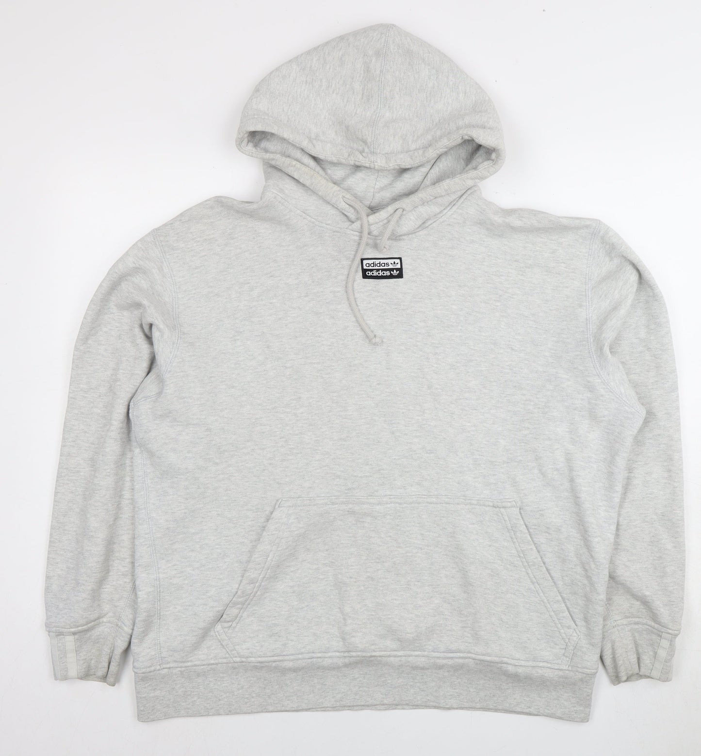 Adidas Men's Grey Pullover Hoodie M