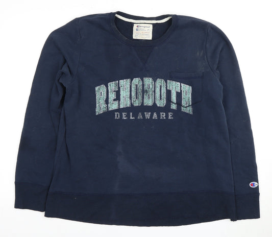 Champion Unisex Blue Pullover Sweatshirt XL