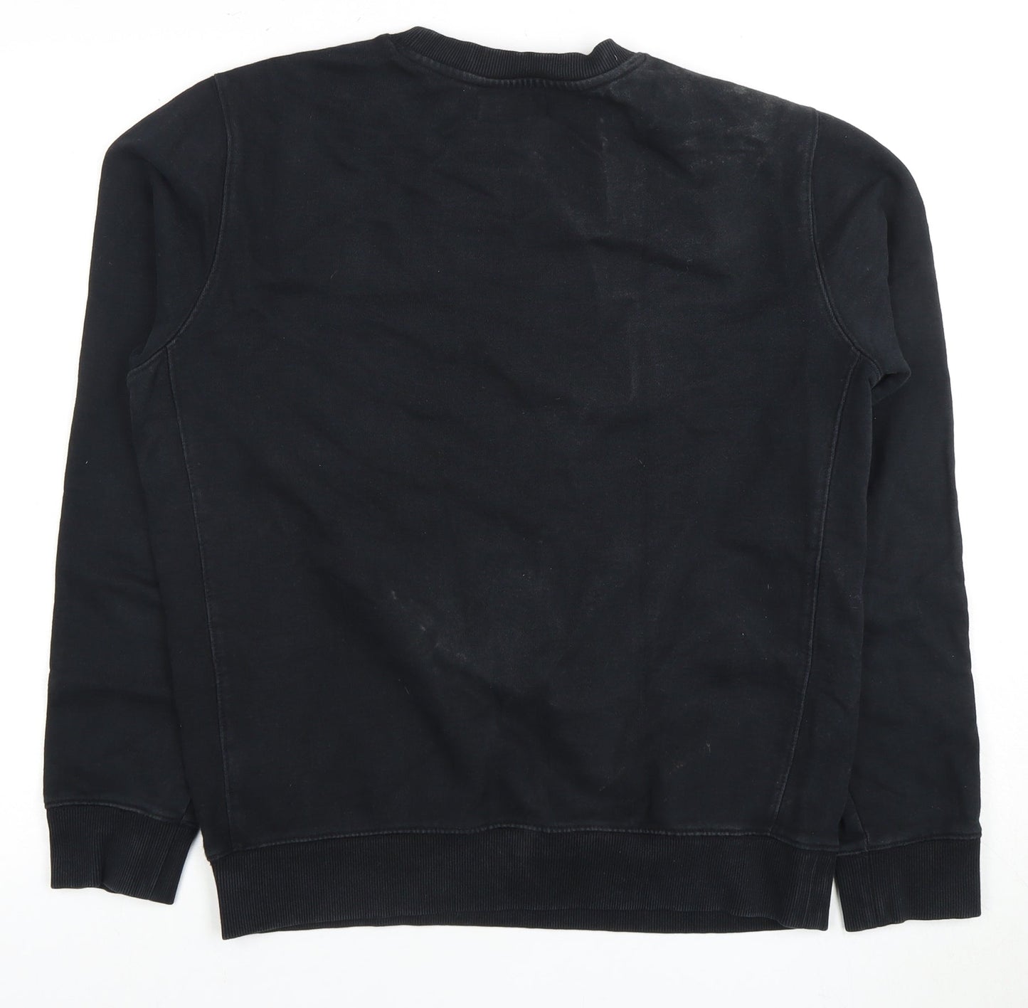 Calvin Klein Men's Black Slim Fit Logo Sweatshirt L
