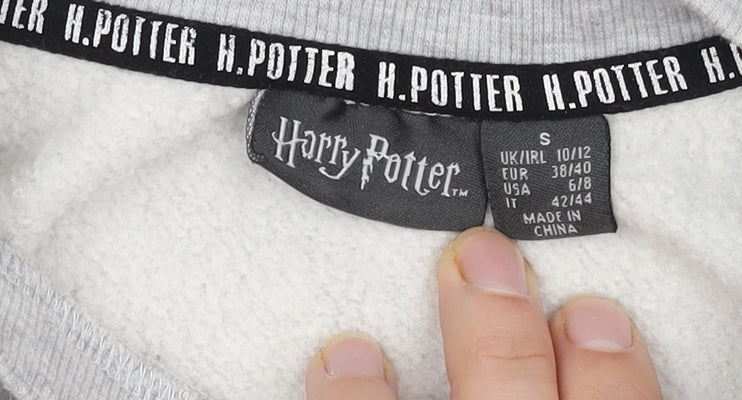 Harry Potter Unisex Grey Sweatshirt S Pullover Graphic