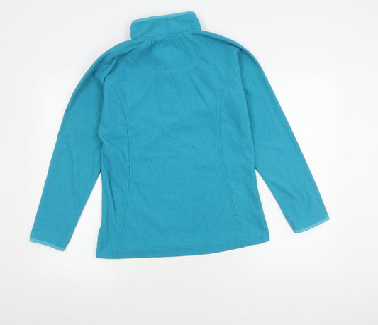 Peter Storm Women's Blue High Neck Zip Sweatshirt Size 12