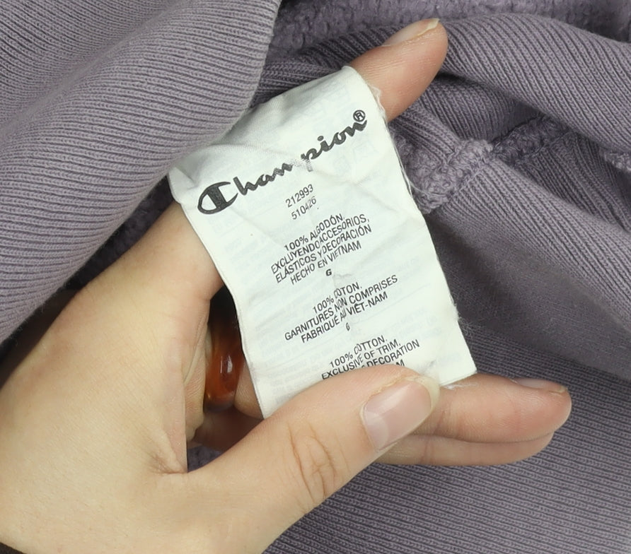 Champion Unisex Adults Purple Pullover Hoodie, L