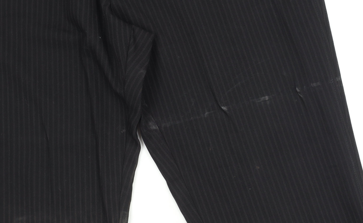 Jeff Banks Black Striped Trousers 32R Unisex