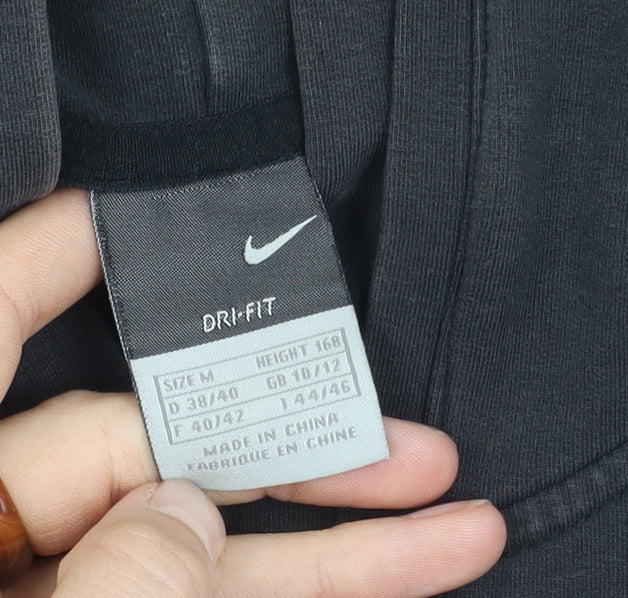 Nike Women's Black Hooded Sports Jacket Size M