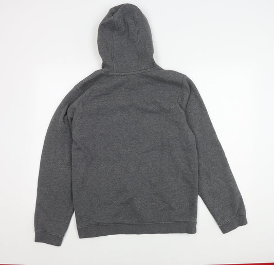 Nike Men's Grey Pullover Hoodie, Size S, Hooded Logo