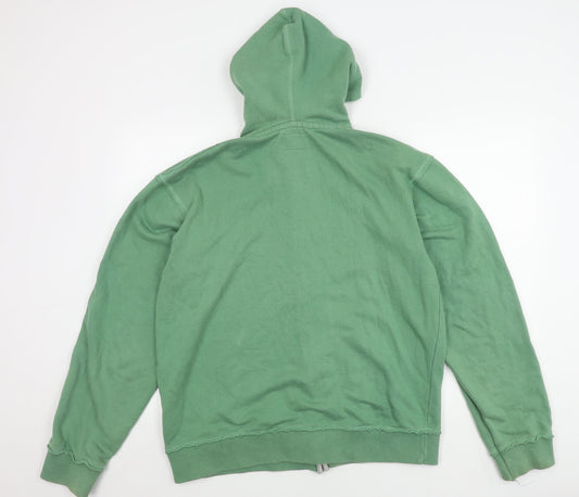 Joe Browns Men's Green Hooded Logo Jacket Size L