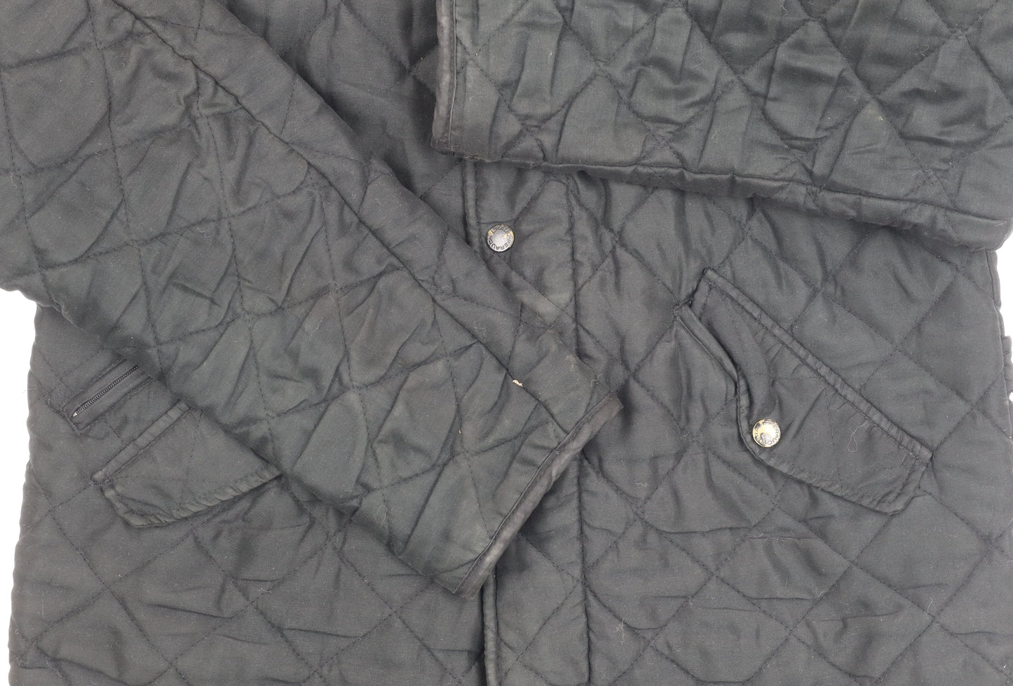 Feraud Men's Black Quilted Jacket Size S