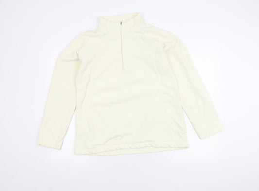 Peter Storm Women’s Ivory Zip Sweatshirt Size 16