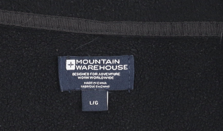 Mountain Warehouse Men's Black Fleece Jacket L