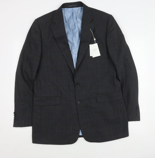 Charles Tyrwhitt Men's Black Blazer 42L Classic Fit