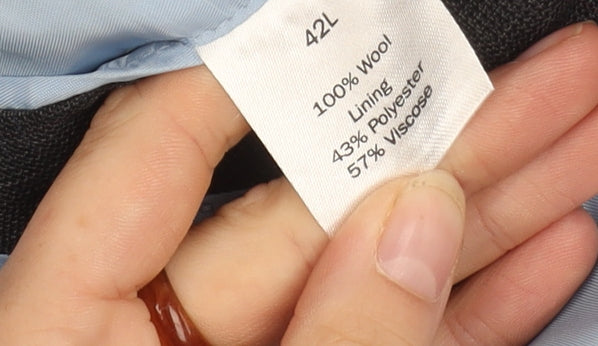 Mens 42 Chest Regular Charles Tyrwhitt Black Two-Button Blazer