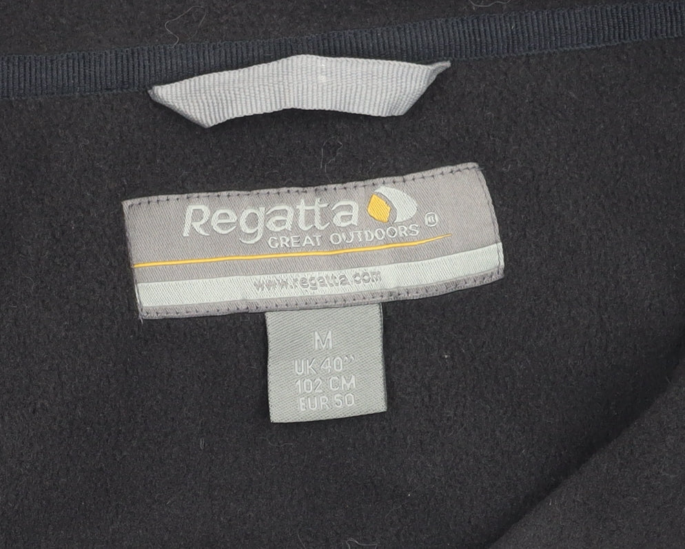 Regatta Men's Black Fleece Jacket Size M Autumn Winter