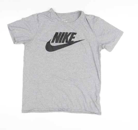 Mens UK Size M Nike Grey Cotton T-Shirt