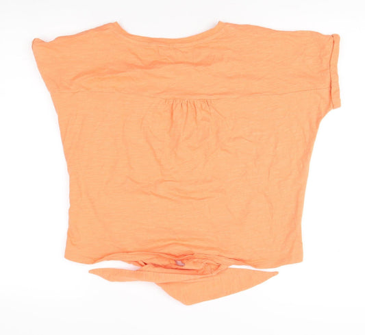 Fat Face Women’s Orange Cotton T-Shirt, Size 16, Casual