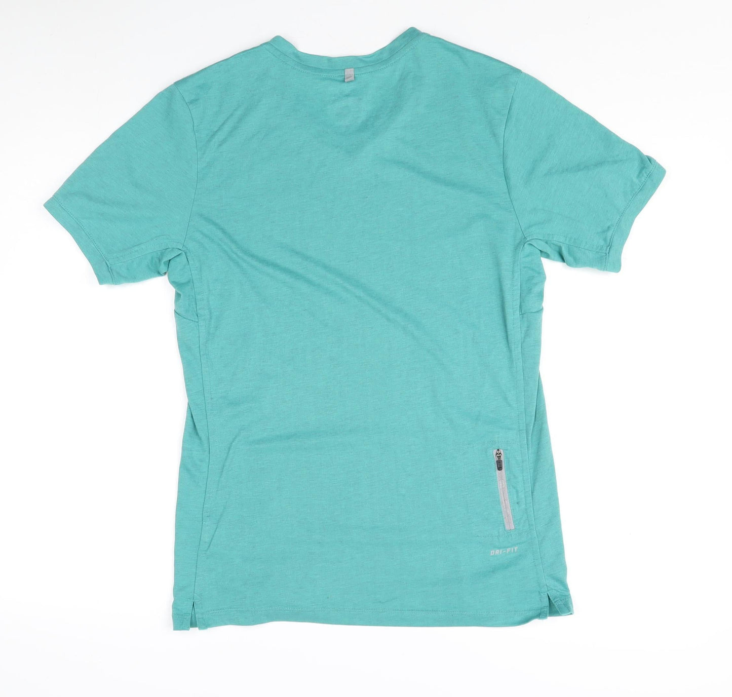 Nike Men’s Green V-Neck Running T-Shirt, Size S