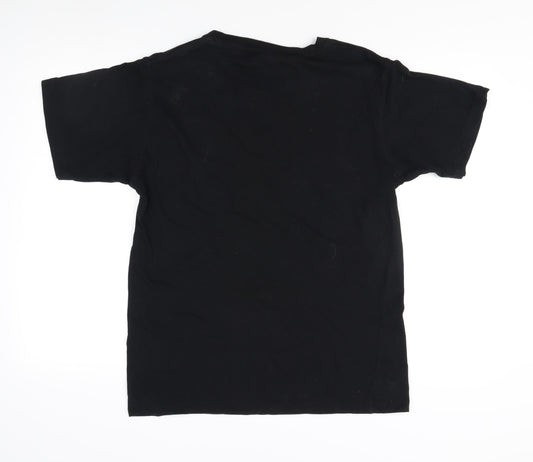 Kiwi Planet Men's Black M Graphic Cotton T-Shirt