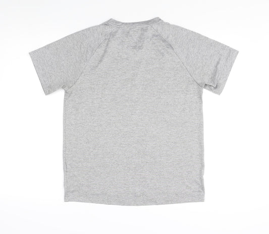 Adidas Men's Grey Short Sleeve Athletic T-Shirt