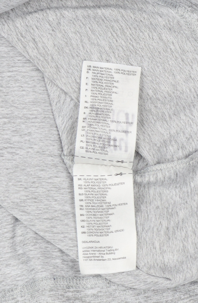 Adidas Men's Grey Short Sleeve Athletic T-Shirt