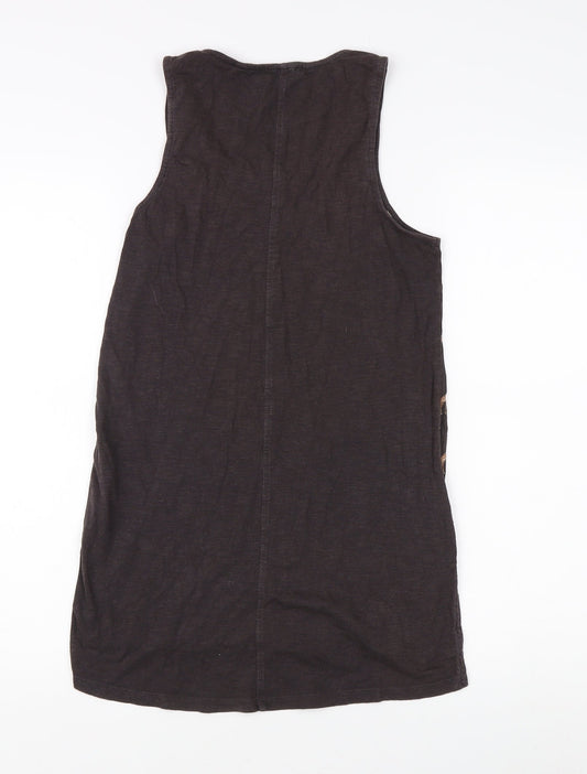 Fat Face Women's Brown Animal Print Tank Top UK 6