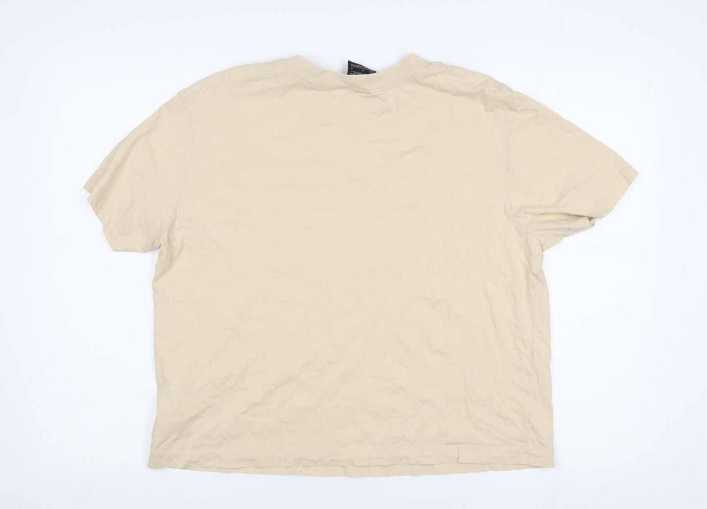 Nike Unisex Beige M T-Shirt Casual Short Sleeve