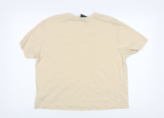 Nike Unisex Beige M T-Shirt Casual Short Sleeve