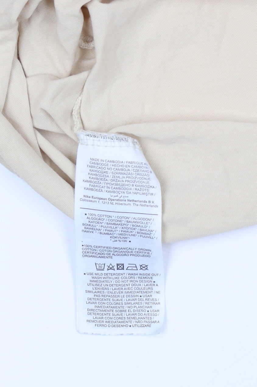 Nike Unisex Beige M T-Shirt Casual Short Sleeve