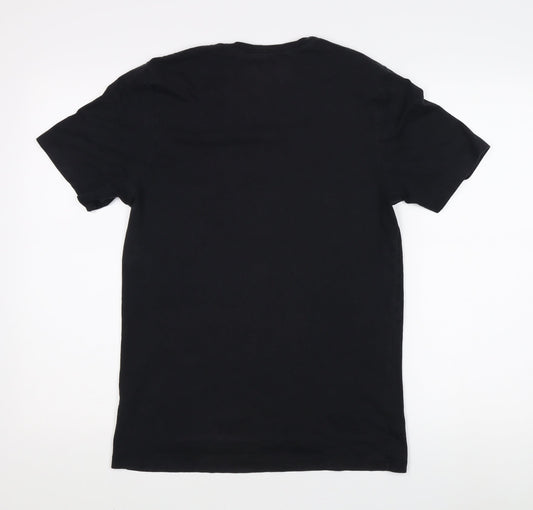 Hugo Boss Men's Black Medium T-Shirt, Logo, Crew Neck