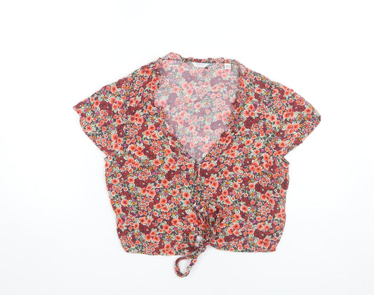 Jack Wills Women's Multicoloured Floral Blouse, Size 12