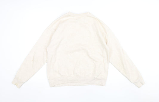 Womens UK XS Regular Looney Tunes Beige Pullover Sweatshirt