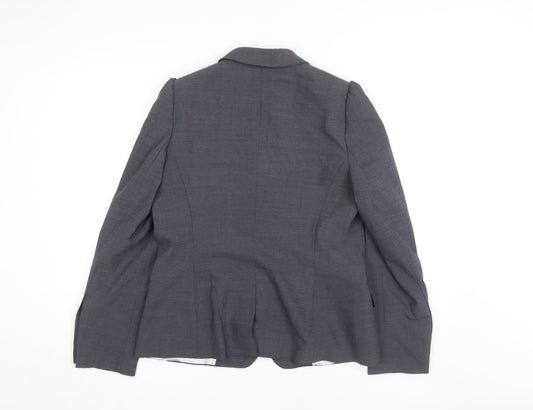 Next Women’s Grey Blazer Jacket Size 14 Business Style